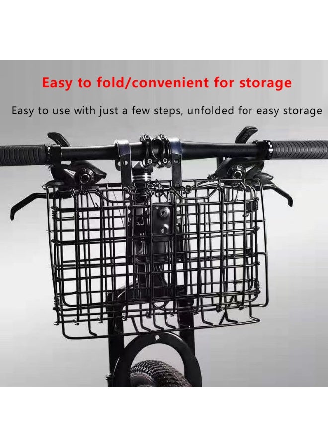 Foldable Metal Bike Basket by ABO ELGOUKH & MAXLERZ – Durable, Lightweight, Large Capacity & Easy-Mount Front Bicycle Carrier - Image 5